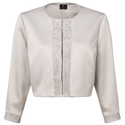 Ariella London Silver 'Carine' lace trim jacket